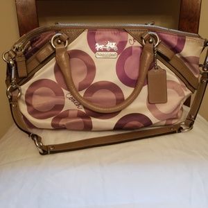 Coach Madison Sophia OP Art Sateen Satchel